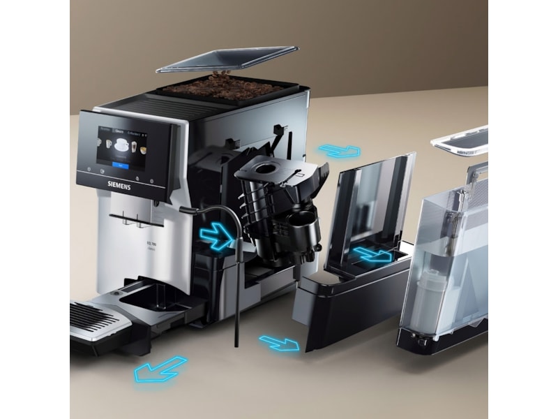 Siemens EQ700 klassisk Automatisk Kaffemaskin (inox/silver) Espressomaskiner