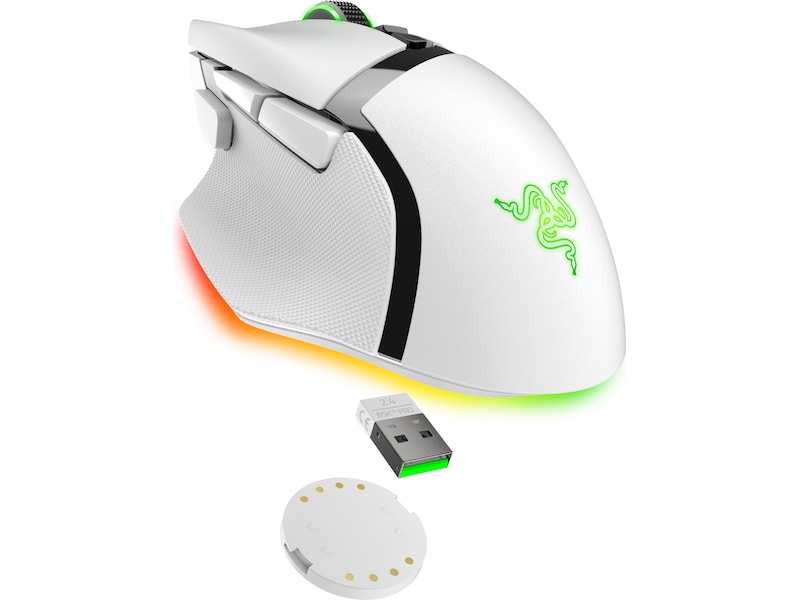 Razer Basilisk V3 PRO 35K trådlös ergonomisk gaming mus (vit) Gamingmus