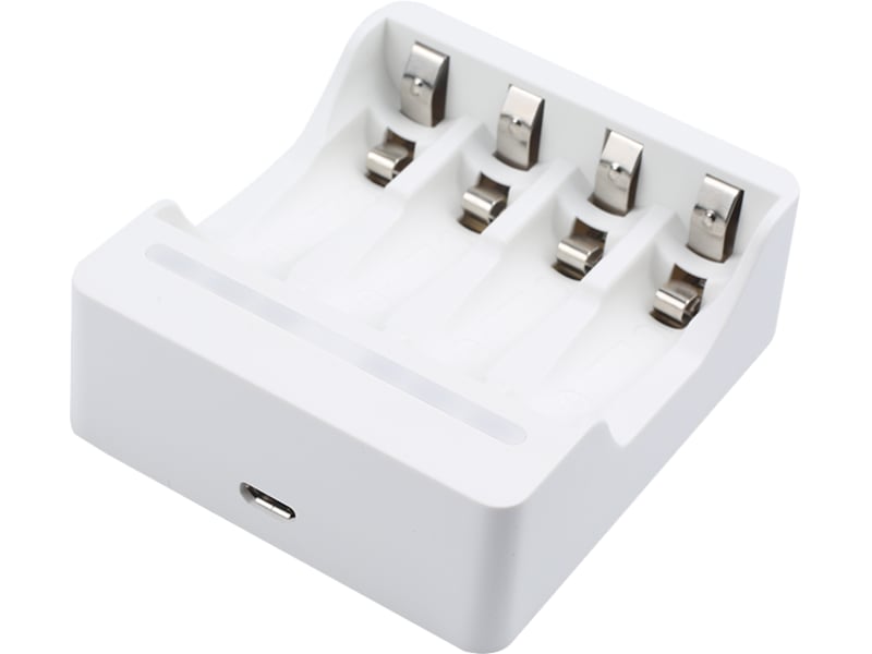 Andersson USB-C batteriladdare AA/AAA (vit) Batteriladdare