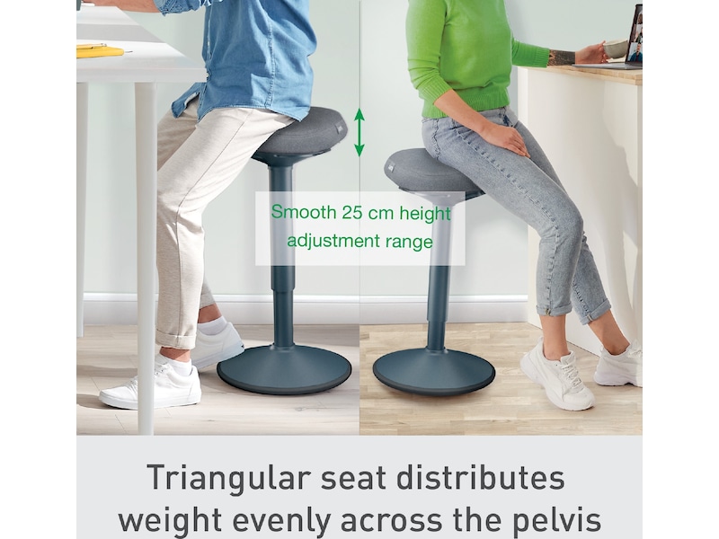 Leitz Ergo Active Balansstol med komfortsits, justerbar höjd 57-82 cm Kontorsstolar