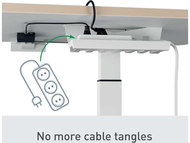 Leitz Ergo Höj- & Sänkbart Skrivbord, elektriskt, stå-upp-påminnelse Aktivitetsbord