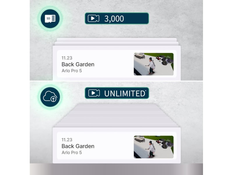 Arlo Pro 5 2K övervakningskamera 4-pack (vit) Övervakningskamera