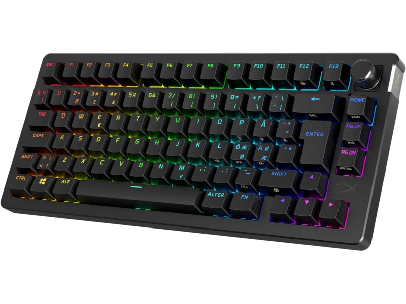 HyperX Alloy Rise 75 Trådlöst Gamingtangentbord (svart) Gamingtangentbord