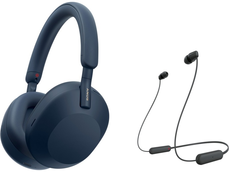 Sony WH-1000XM5 Trådlös hörlurar, Over-Ear (blå) Hörlurar