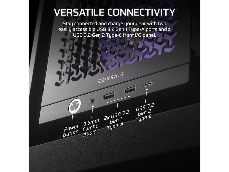 Corsair FRAME 4000D ARGB Mid-Tower (svart) Midi tower