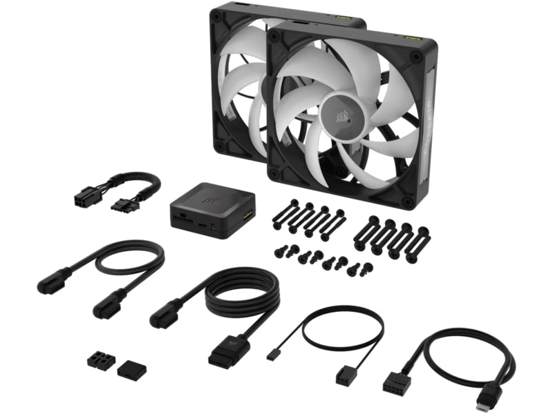 Corsair iCUE LINK RX140 RGB MAX Fläkt 2pk (svart) Fläkt