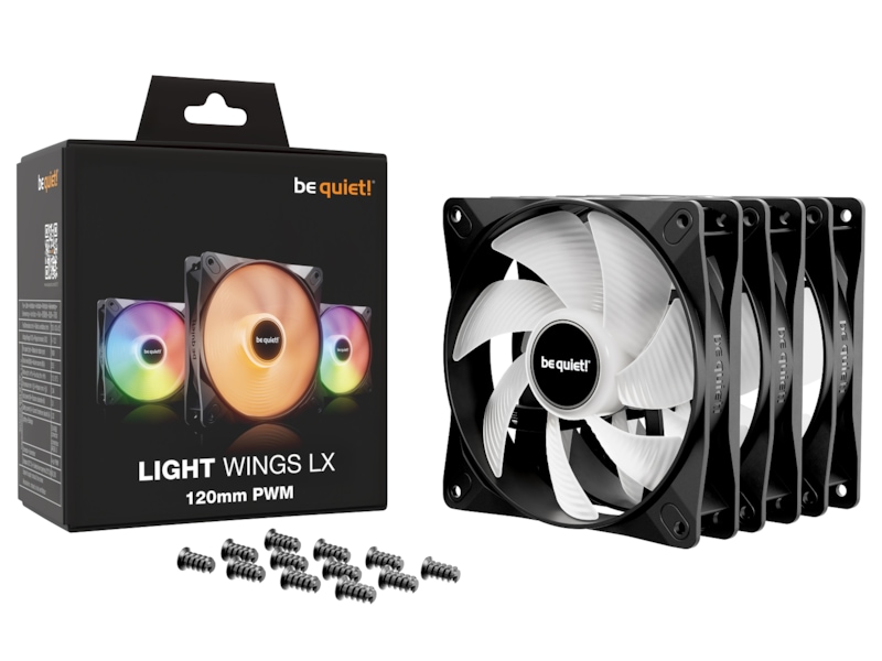 be quiet! LIGHT WINGS LX 120 PWM Fläkt 3pk (svart) Fläkt