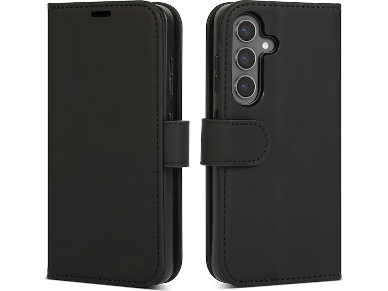 iiglo Galaxy S25 Plånboksfodral (svart) Mobilskal