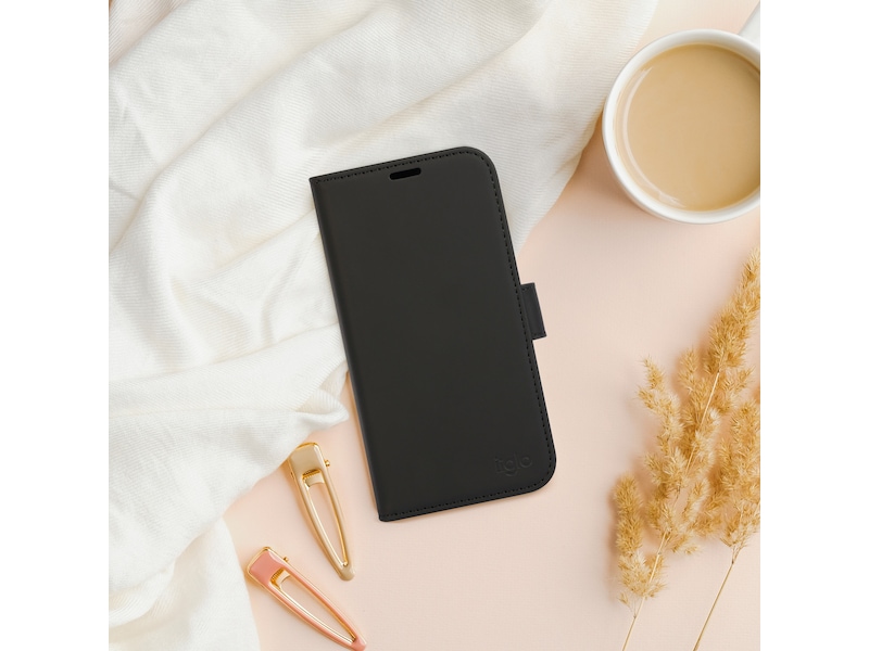 iiglo Galaxy S25 Plånboksfodral (svart) Mobilskal