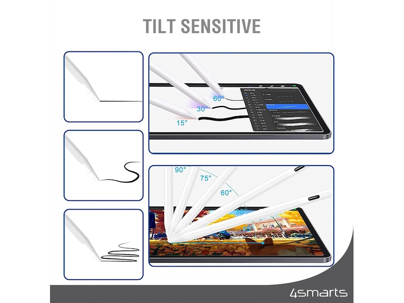 4smarts Pencil Pro 3 iPad stylus (vit) Tangentbord och pennor