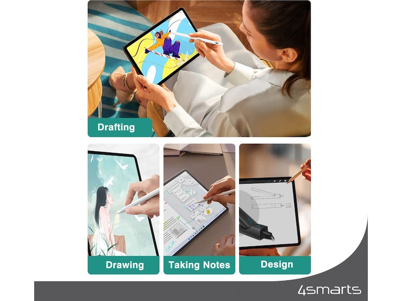 4smarts Pencil Pro 3 iPad stylus (vit) Tangentbord och pennor