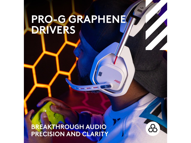 Logitech Astro A50 Lightspeed Trådlöst Gamingheadset (vit) -B-Grade Demo headset