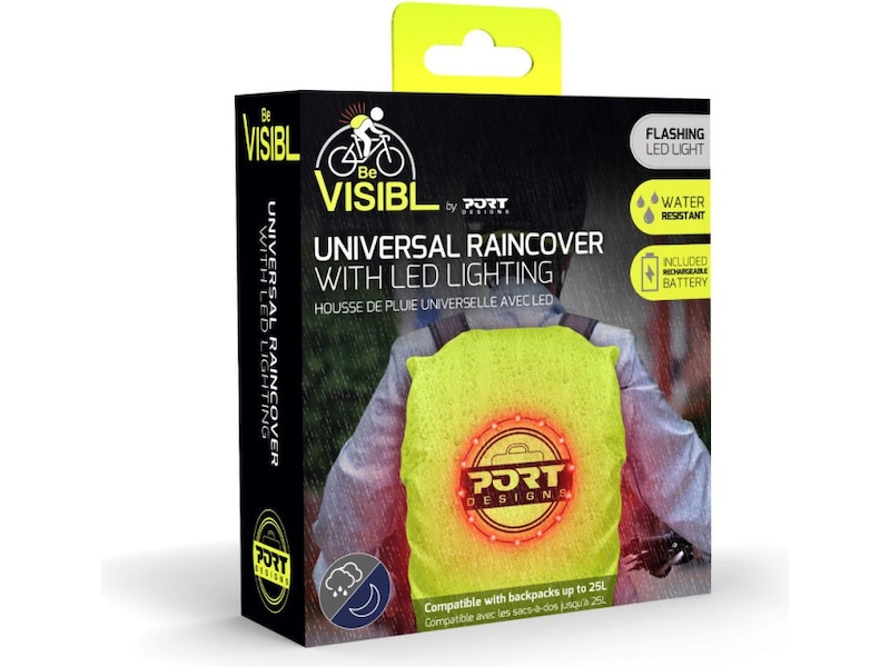 Port Design Be Visibl Universal LED Raincover 14/15 Ryggsäck, väska och fodral
