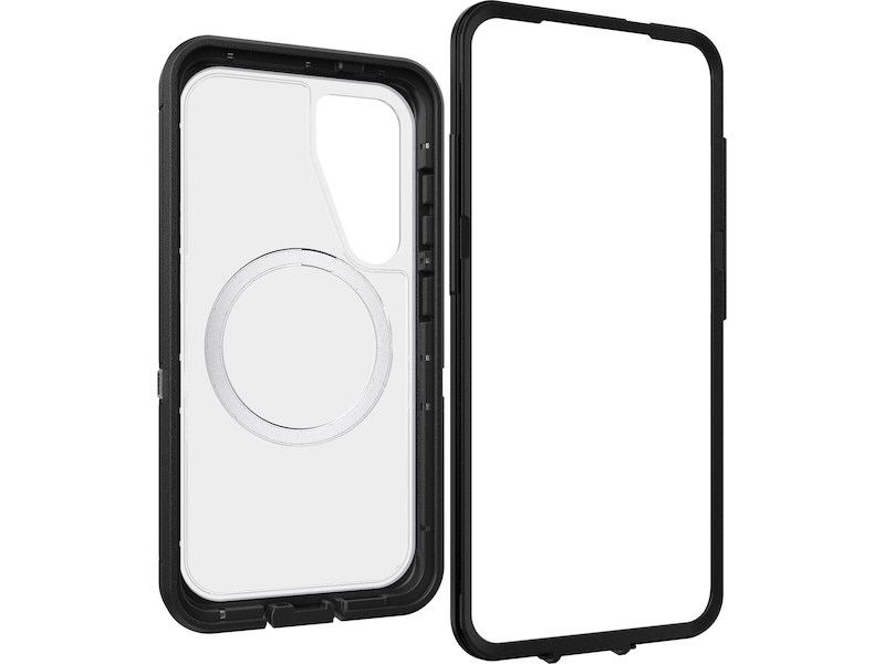 OtterBox Galaxy S25 Defender XT skal (transparent/svart) Mobilskal