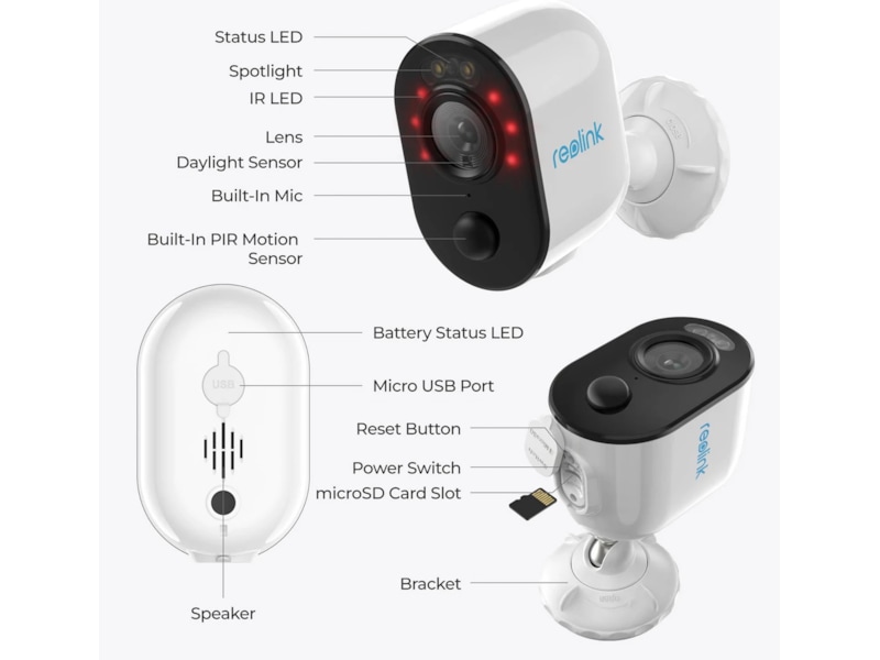 Reolink Home Hub med 2x B310 övervakningskamera Övervakningskamera
