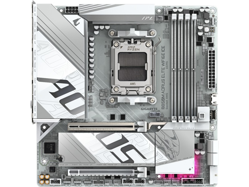 Gigabyte B850M Aorus Elite WF6E ICE Moderkort AMD Socket