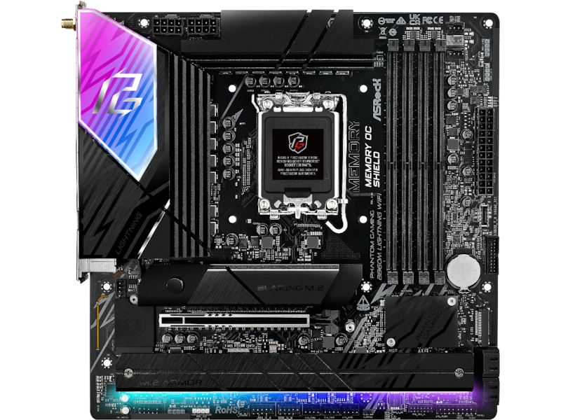 ASRock B860M Lightning WiFi Moderkort Intel Socket