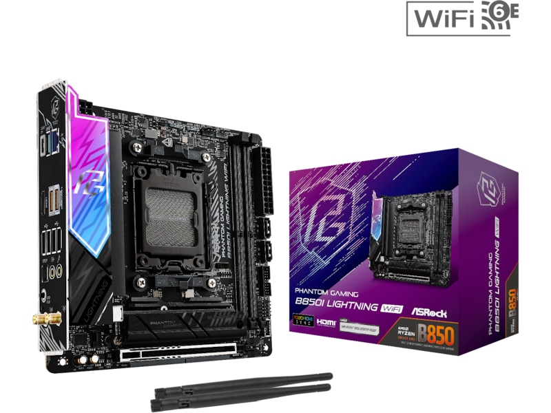 ASRock B850I Lightning WiFi Moderkort AMD Socket