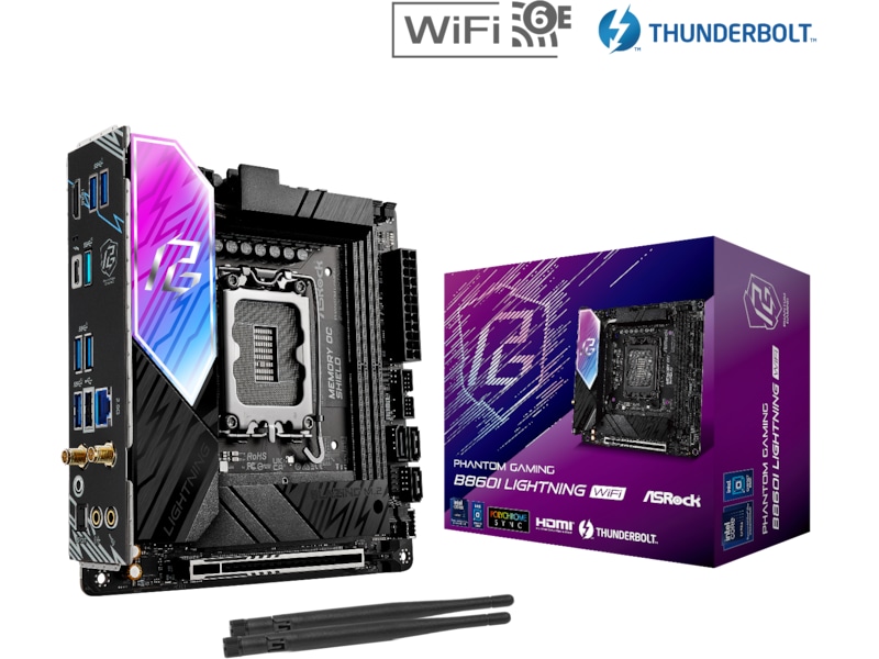ASRock B860I Lightning WiFi Moderkort Intel Socket