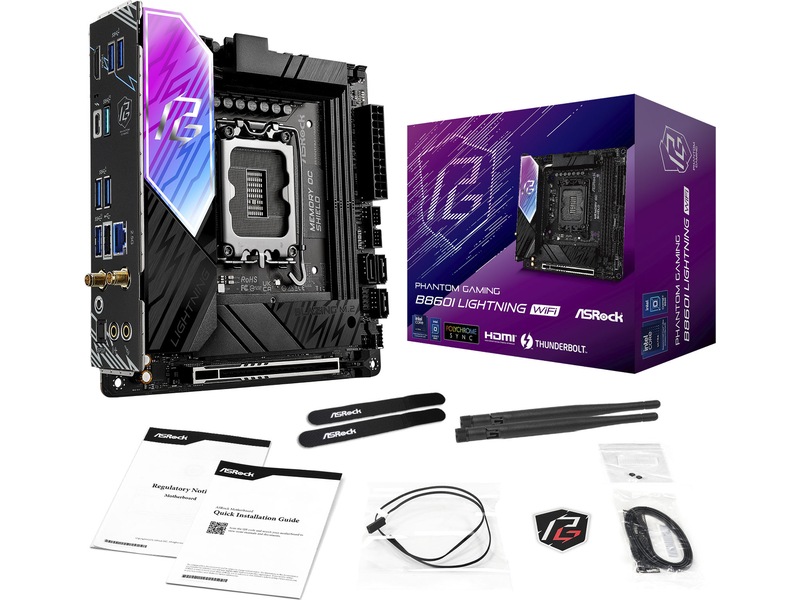 ASRock B860I Lightning WiFi Moderkort Intel Socket
