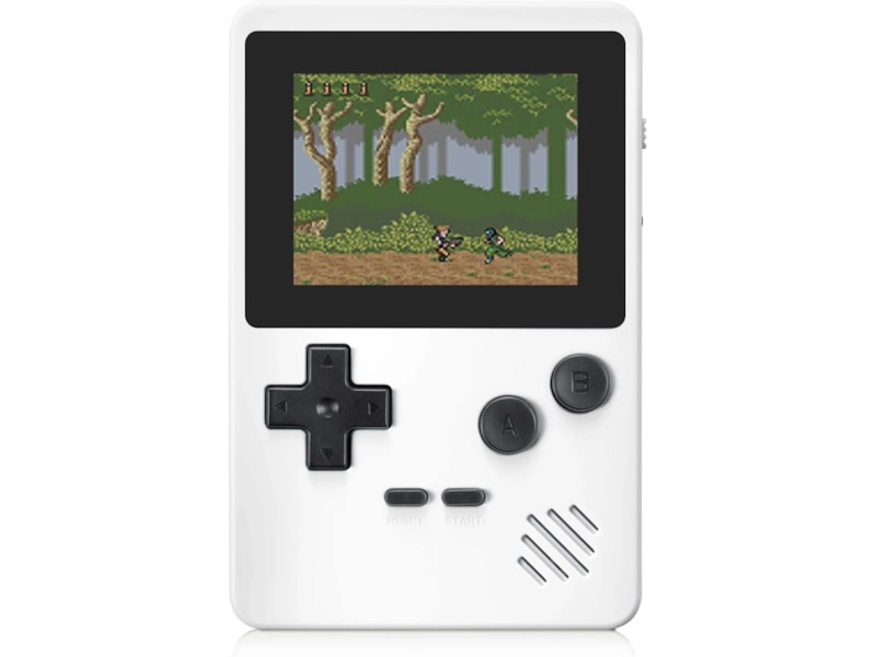 Gaming Tech CT-885 8-bit portabel spelkonsol (vit) Handhållna spelkonsoler