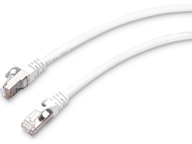 Nätverkskabel CAT6e 0,5m (vit) Nätverkskablar