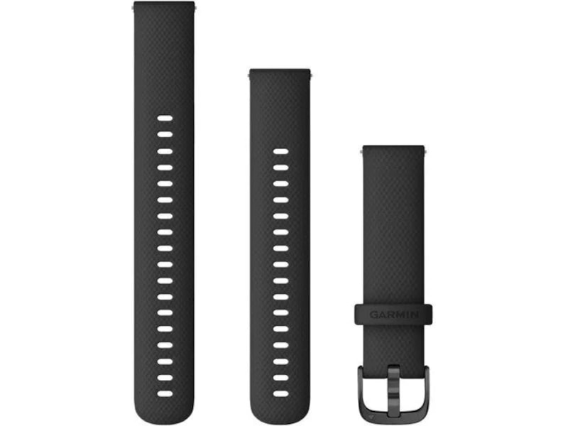 Garmin QuickRelease Silikonarmband 18mm (svart/skifergrå) Armband