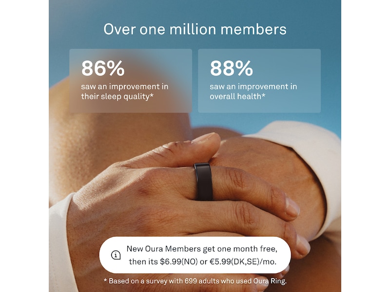 Oura Ring 4 Smart Ring str. 4 (svart) Smart ring