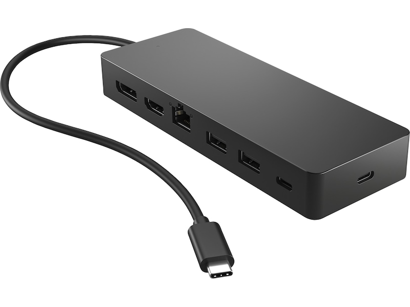HP Universal USB-C Multiport Hub (svart) Dockningsstation och USB-hub