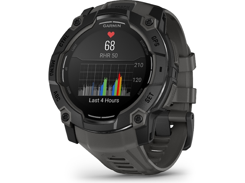 Garmin Instinct 3 AMOLED 50mm (svart/kol) Smartwatches