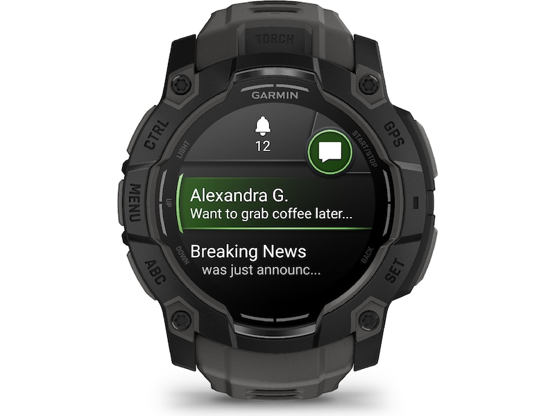 Garmin Instinct 3 AMOLED 50mm (svart/kol) Smartwatches