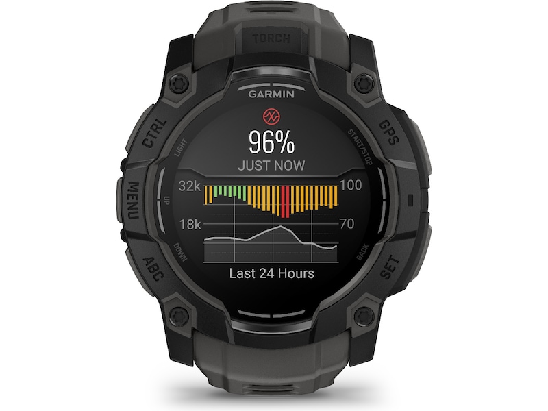 Garmin Instinct 3 AMOLED 50mm (svart/kol) Smartwatches