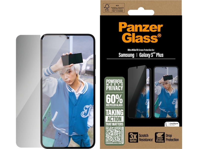 PanzerGlass Galaxy S25+ Privacy skärmskydd Skärmskydd mobiltelefon