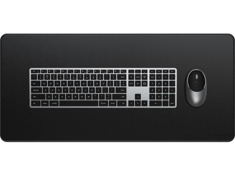 Satechi Vegan-Leather Premium skrivbordsmatta (svart) Musmatta