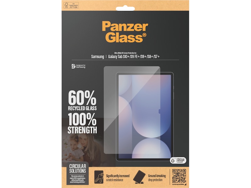 PanzerGlass Galaxy Tab S7+/S8+/S9+/S9 FE+/S10+ Skärmskydd Skärmskydd surfplattor