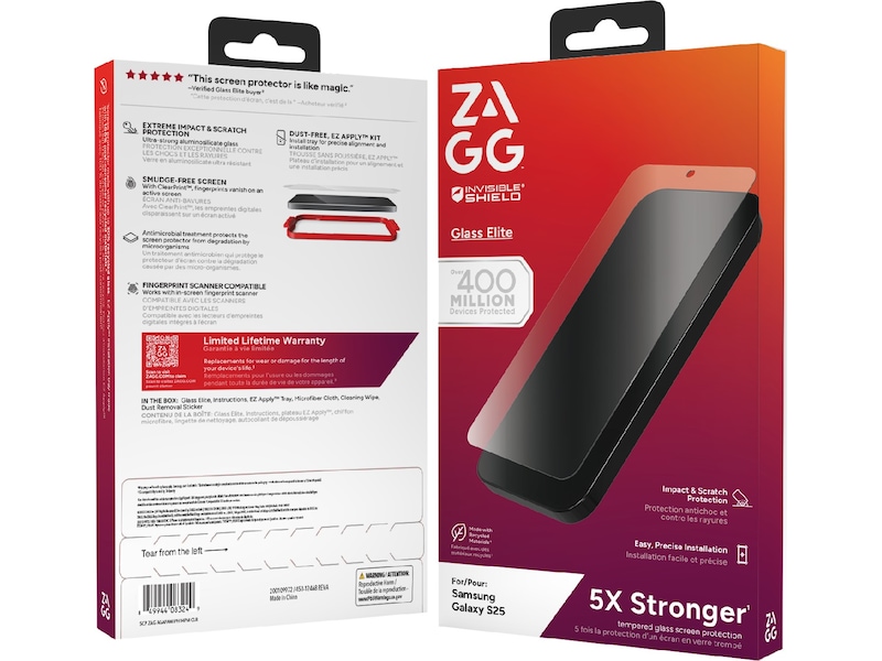 ZAGG Galaxy S25 Glass Elite Skärmskydd Skärmskydd mobiltelefon