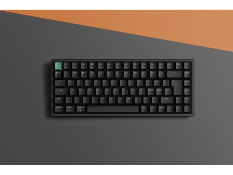 Keychron K2 HE QMK trådlöst gamingtangentbord (svart) Gamingtangentbord