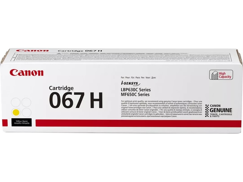 Canon toner 067 H Gul Lasertoner