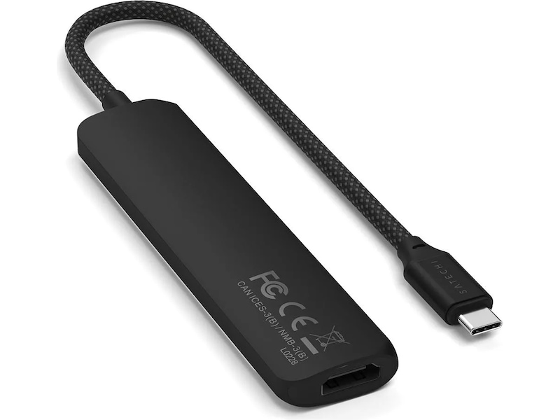 Satechi 6-i-1 Slim Multiport docking (svart) Dockningsstation och USB-hub