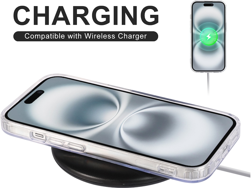 iiglo iPhone 16 Magnetic Clear Case (transparent) Mobilskal