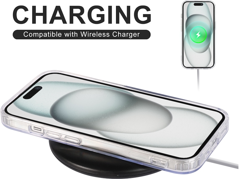 iiglo iPhone 15 Magnetic Silikonskal (transparent) Mobilskal