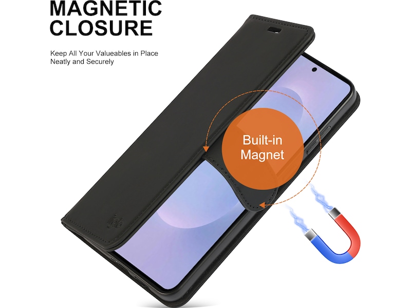 iiglo Galaxy S25 Edge Plånboksfodral Mobilskal