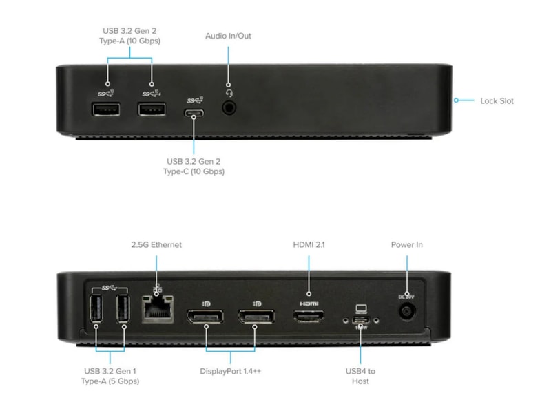 Targus USB4 Triple Video Docking Station 100W Power Dockningsstation och USB-hub