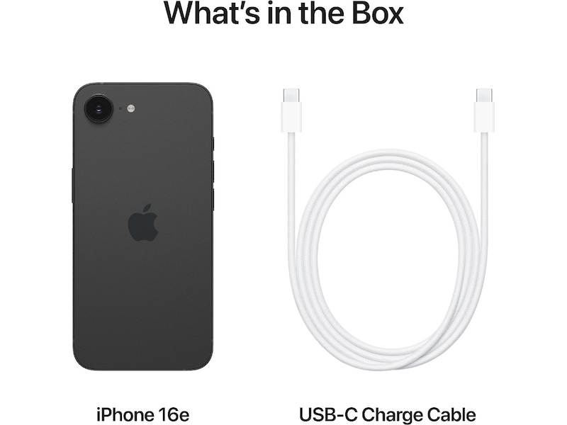iPhone 16e 512GB (svart) Mobiltelefoner