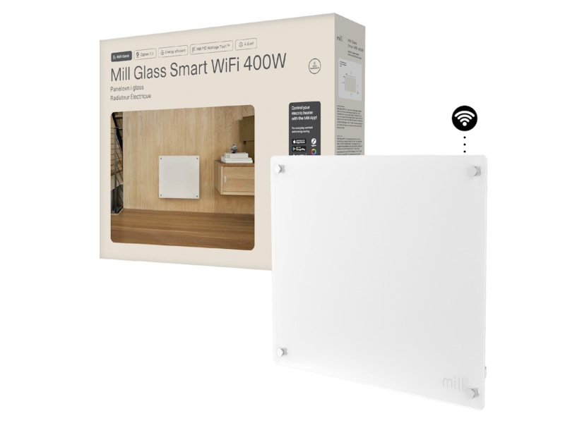 Mill Glass Smart WiFi Gen 4 panelugn 400W Panelelement