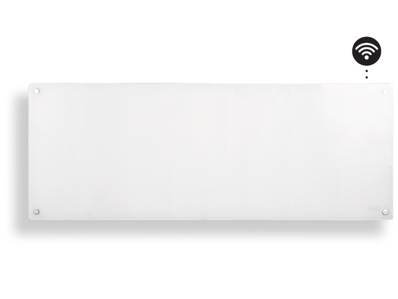 Mill Glass Smart WiFi Gen 4 panelugn 1300W (vit) Panelelement