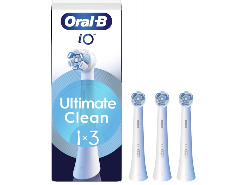 Oral-B iO Ultimate Clean borsthuvuden 3 st (vit) Tandborsthuvud