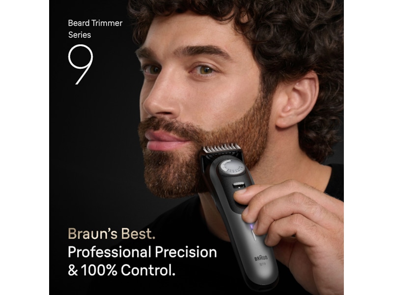 Braun Series 9 skäggtrimmer (krom) Rakapparat