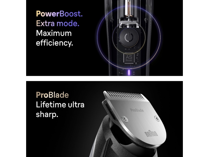 Braun Series 9 skäggtrimmer (krom) Rakapparat