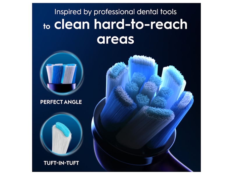 Oral-B iO Ultimate Clean borsthuvuden 3 st (svart) Tandborsthuvud